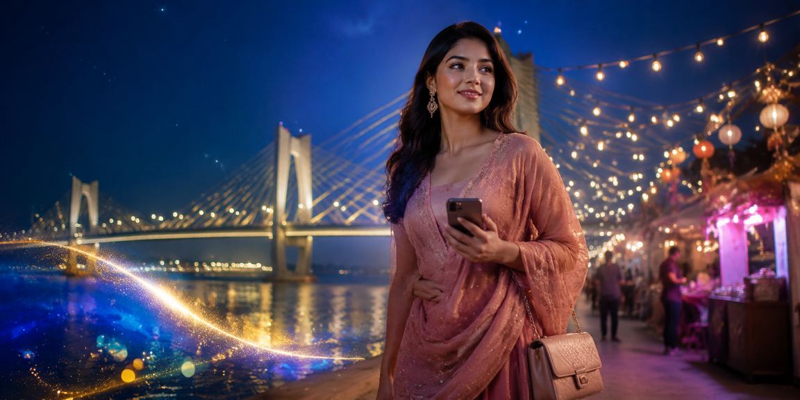 ময়মনসিংহে রাতের বাজারে মোবাইলে পেমেন্ট করে গেম খেলা